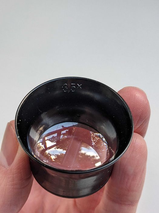 Лупа ювелірна штативна ЛПШ-25 8х радянська СССР + лупа ювелірна 3.5х