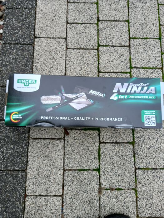 UNGER ErgoTec Ninja 4in1 Zestaw do mycia okien