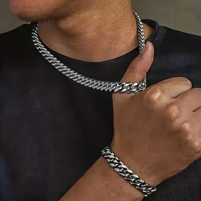 Браслет та Намисто з Нержавіючої Сталі