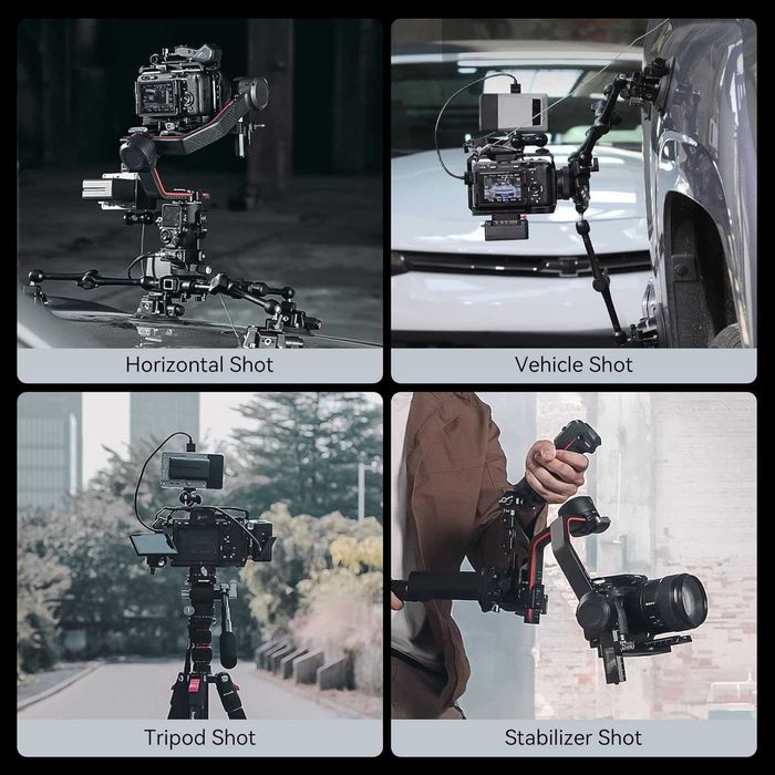 SMALLRIG 3565 4-ramienny uchwyt samochodowy na kamerę z przyssawką