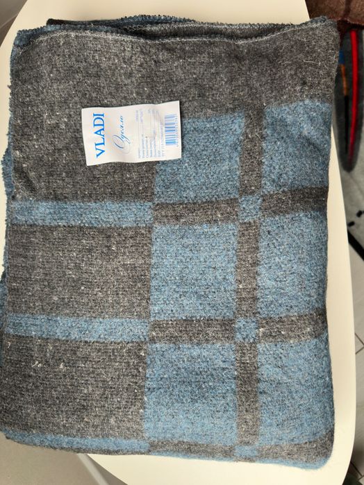Ковдра Vladi  напіввовна 140*205 Одеяло шерстяное Влади