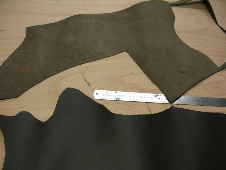 ZBR26 Skóra natural. 3mm zestaw kawałków brąz