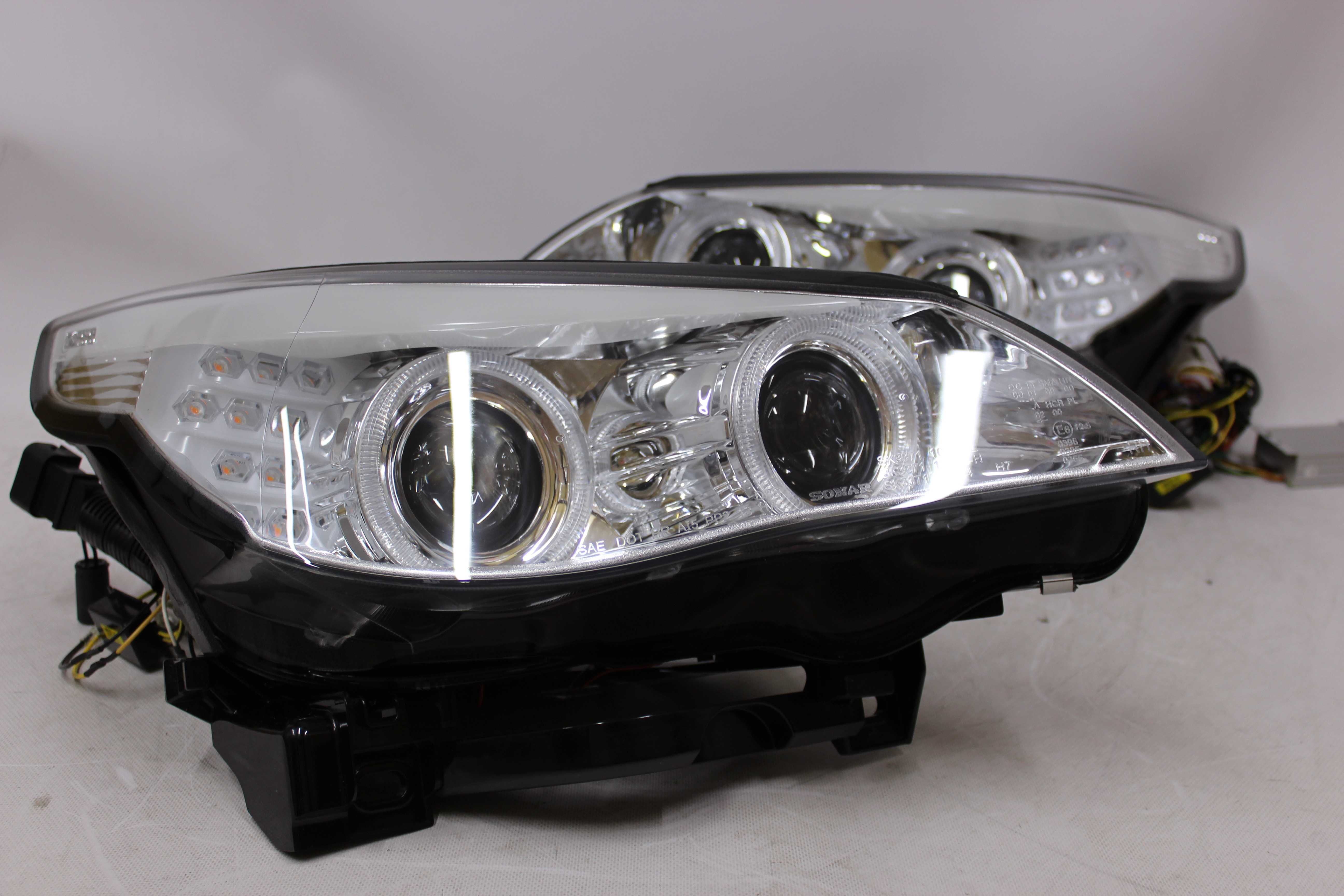 Lampy przednie przód BMW E60 E61 08-10 LCI LIFT Xenon Skrętne AFS RING