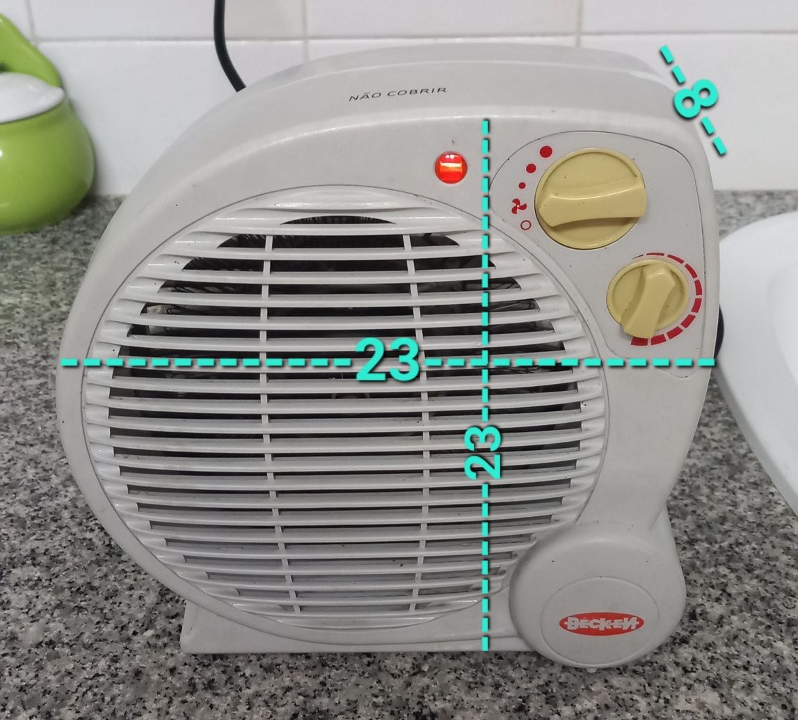 VENTILADORE FRIO E QUENTE com luz de ligado e desligado. Sala,quarto.