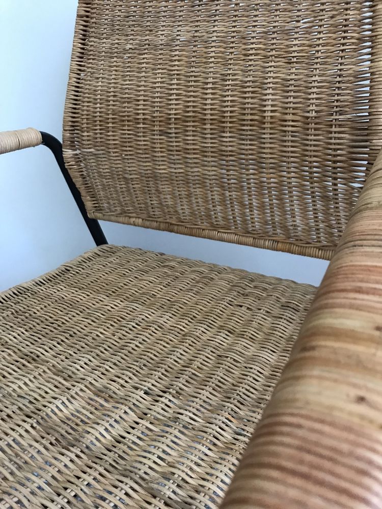 Fotel rattan/antracyt