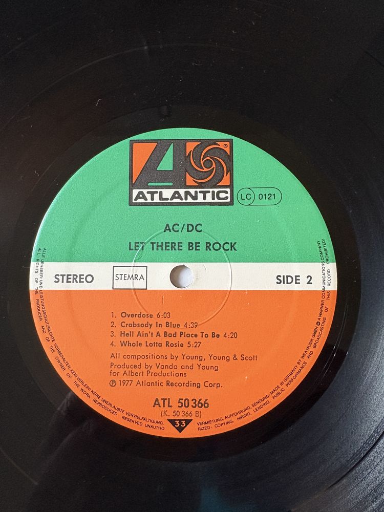 AC/DC , LET THERE BE ROCK  , winyl 1977