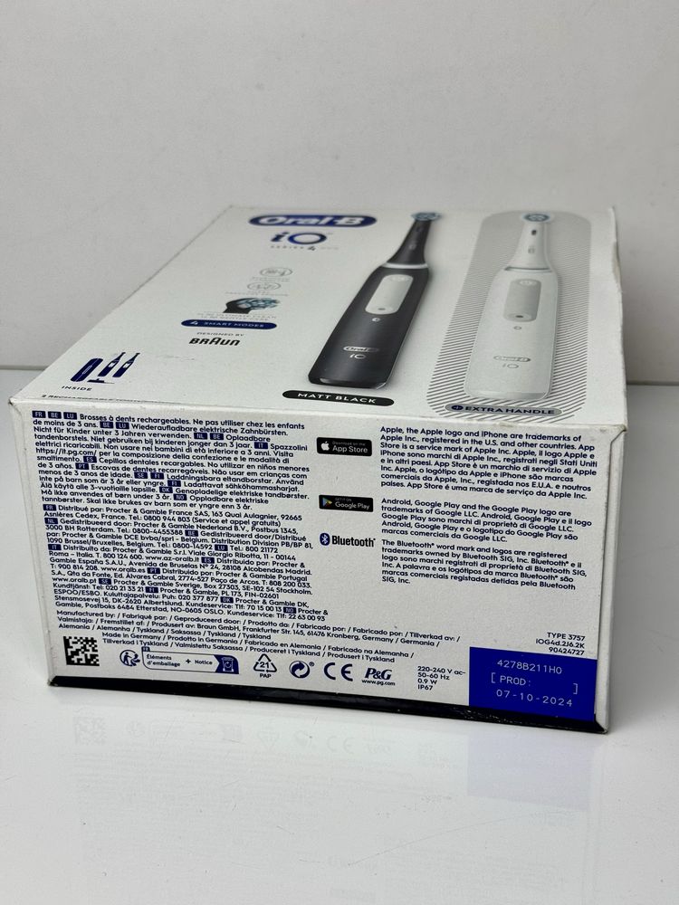 Нова Електрична зубна щітка ORAL-B iO SERIES 4DUO Black+White