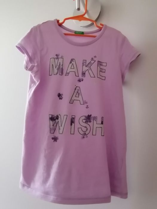 T-shirt benetton 9 anos de menina