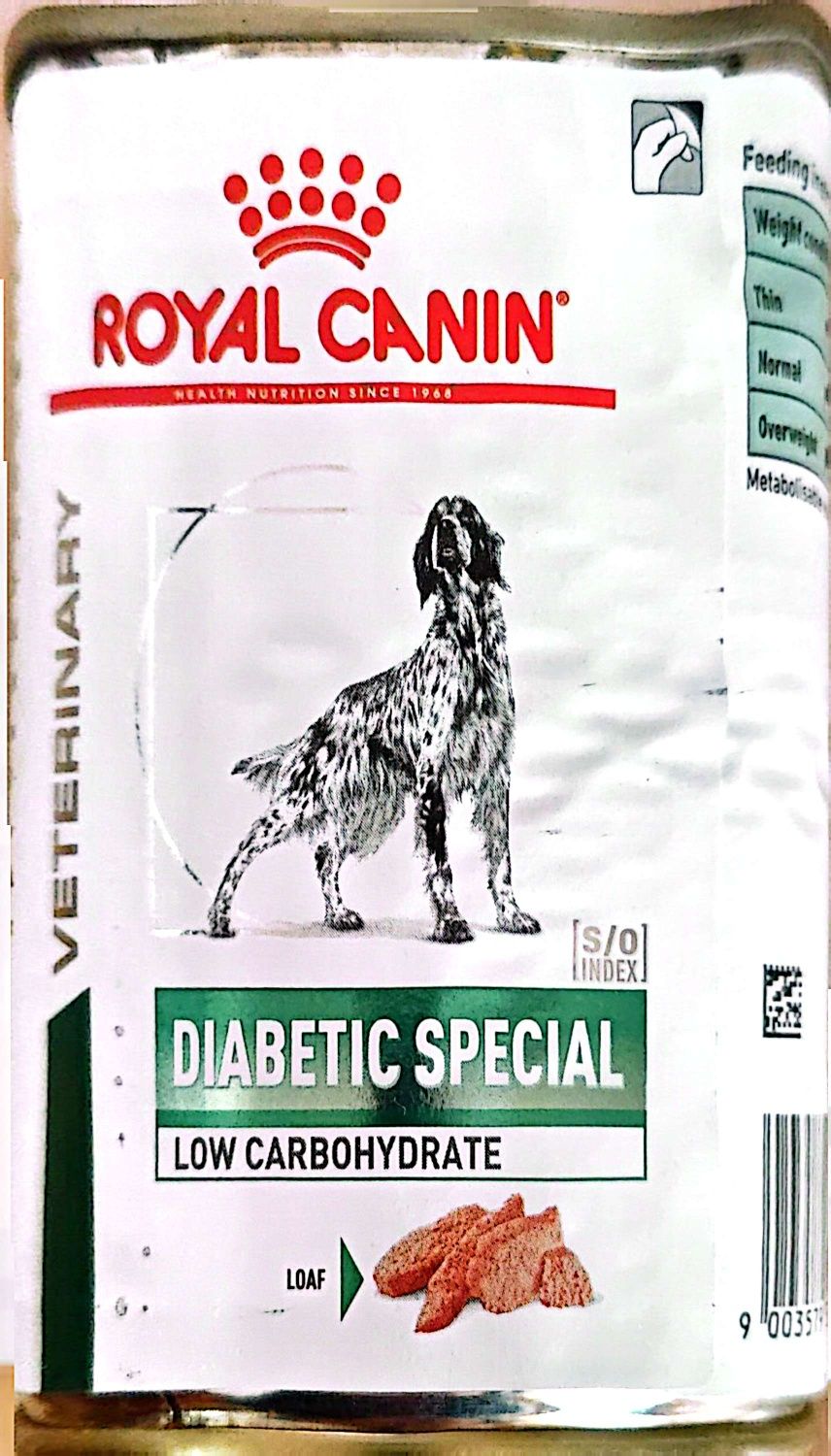 Lata de comida para cachorro