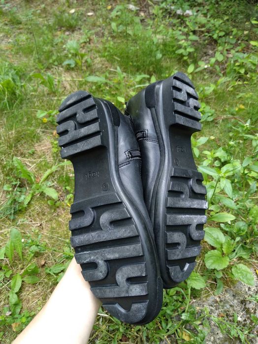 Сапоги високі чоботи шкіра плащовка теплі