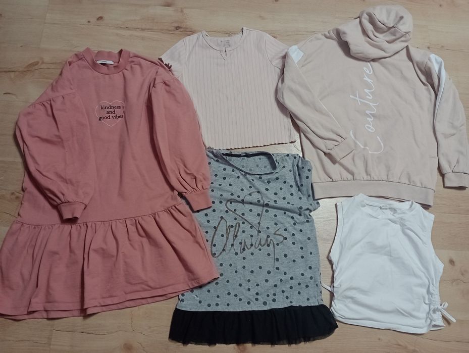 Paka zestaw ubrań 25 szt na 146 dla dziewczynki