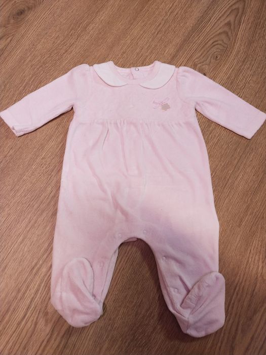 2 x pajacyk Mayoral ciepły welurowy elegancki 60 cm