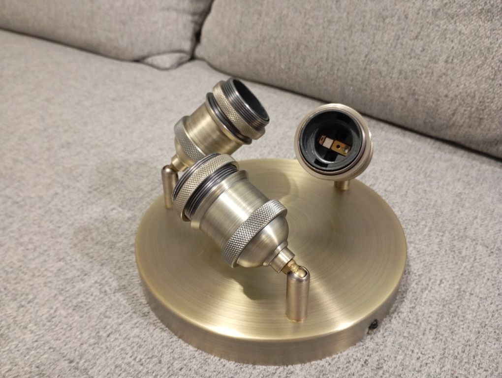 Lampa sufitowa potrójna loft