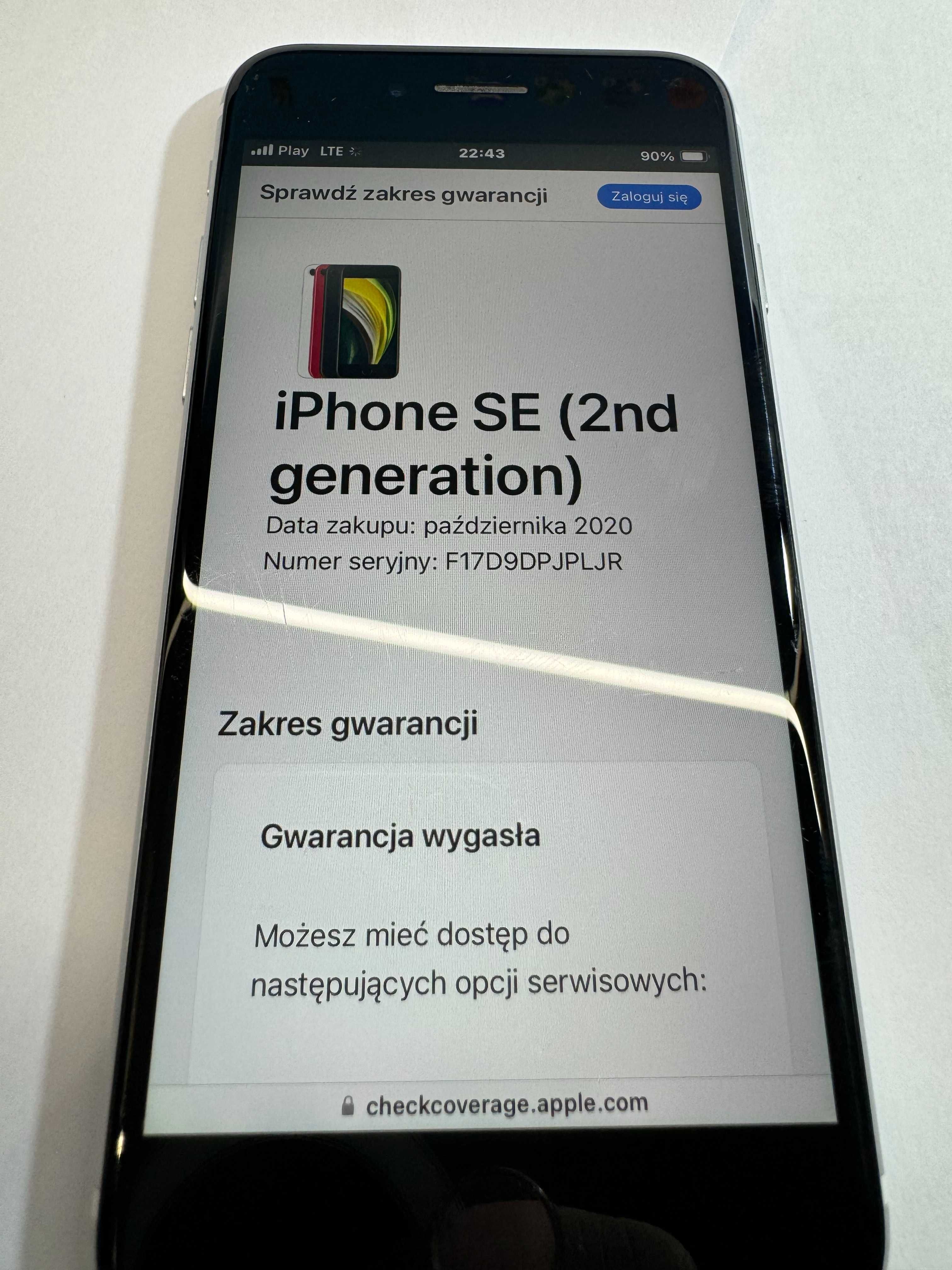 IPhone SE 2020 biały 64gb ładny stan