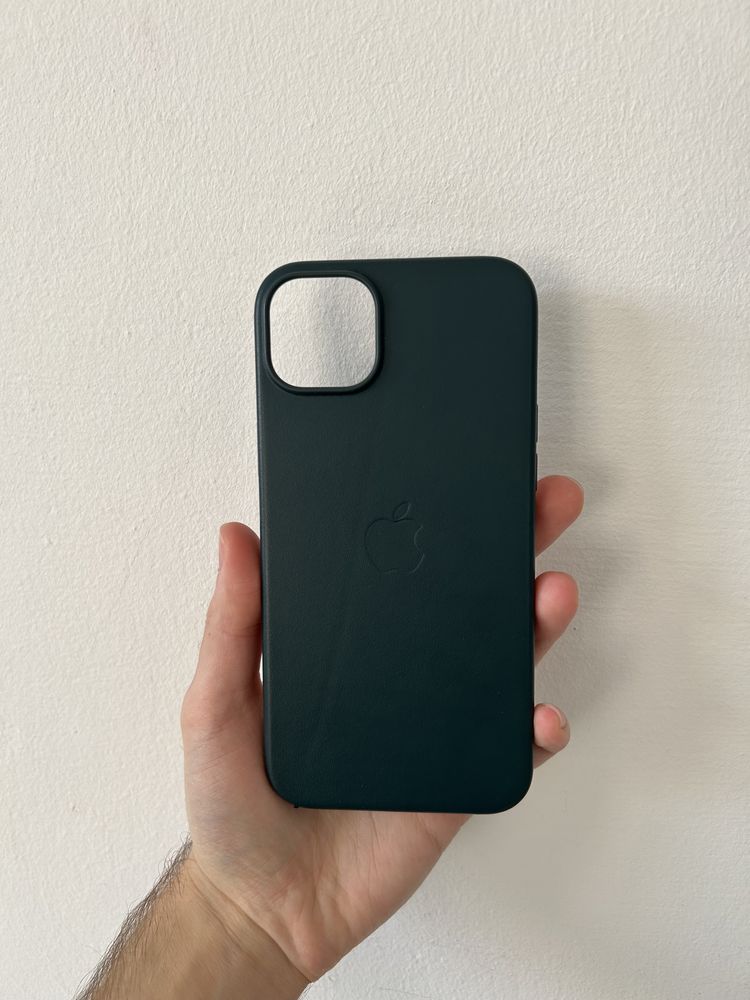 iPhone 14 plus leather case (Forest Green)