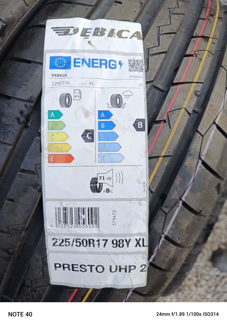 Nowe opony letnie Dębica Presto UHP 2 225/50/17 23r