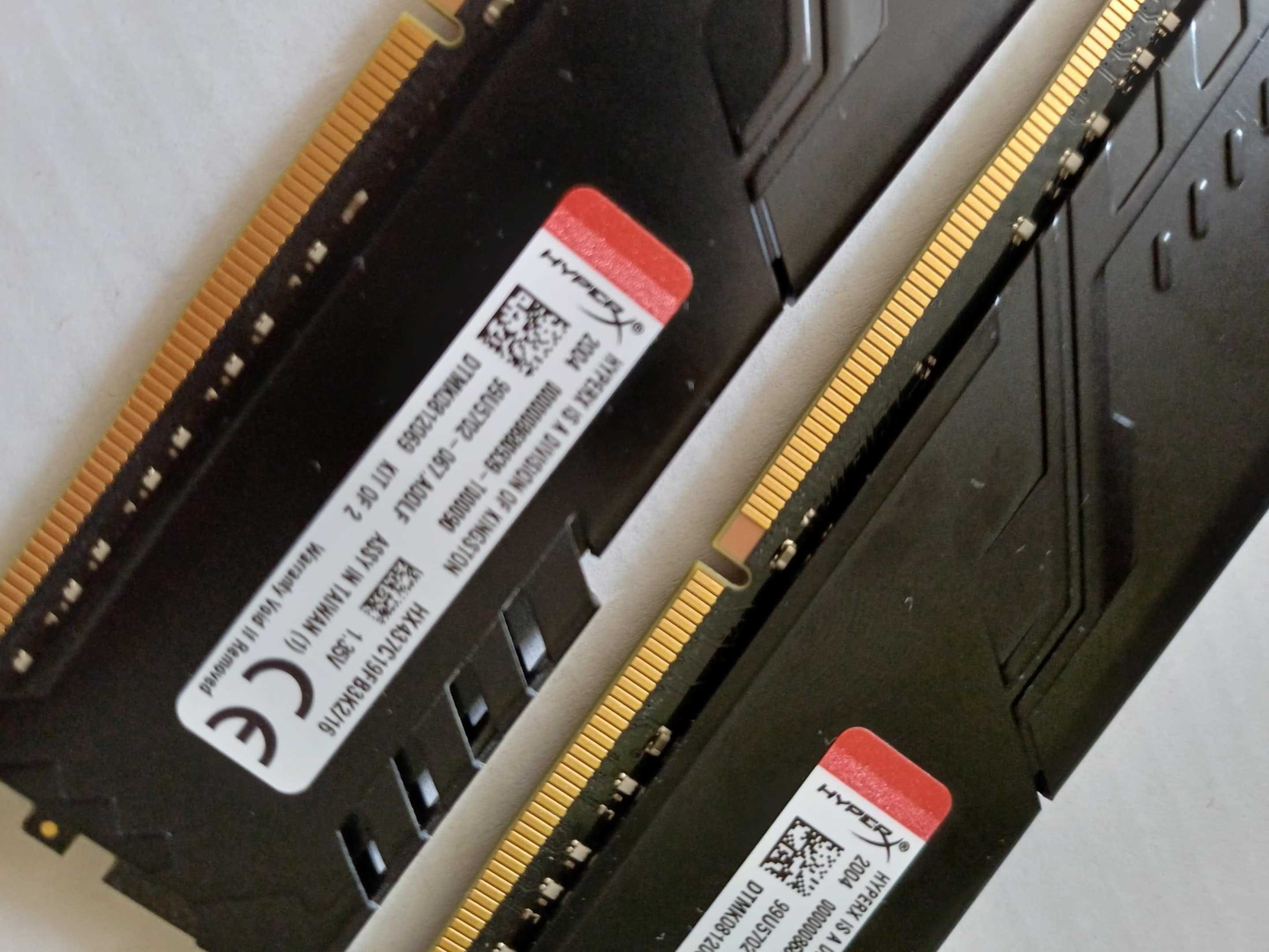 Оперативна пам'ять HyperX 16 GB (2x8GB) DDR4 3733 MHz Fury Black