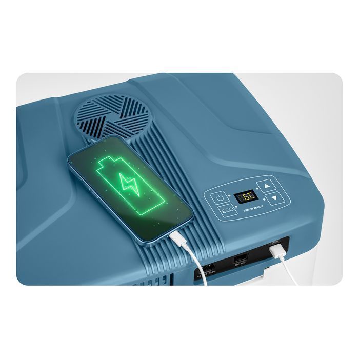 Lodówka turystyczna samochodowa 12V/230V USB FUNKCJA GRZANIA 26L