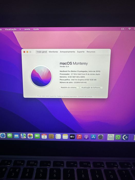 MacBook Pro 13’’ 256 GB (2015)