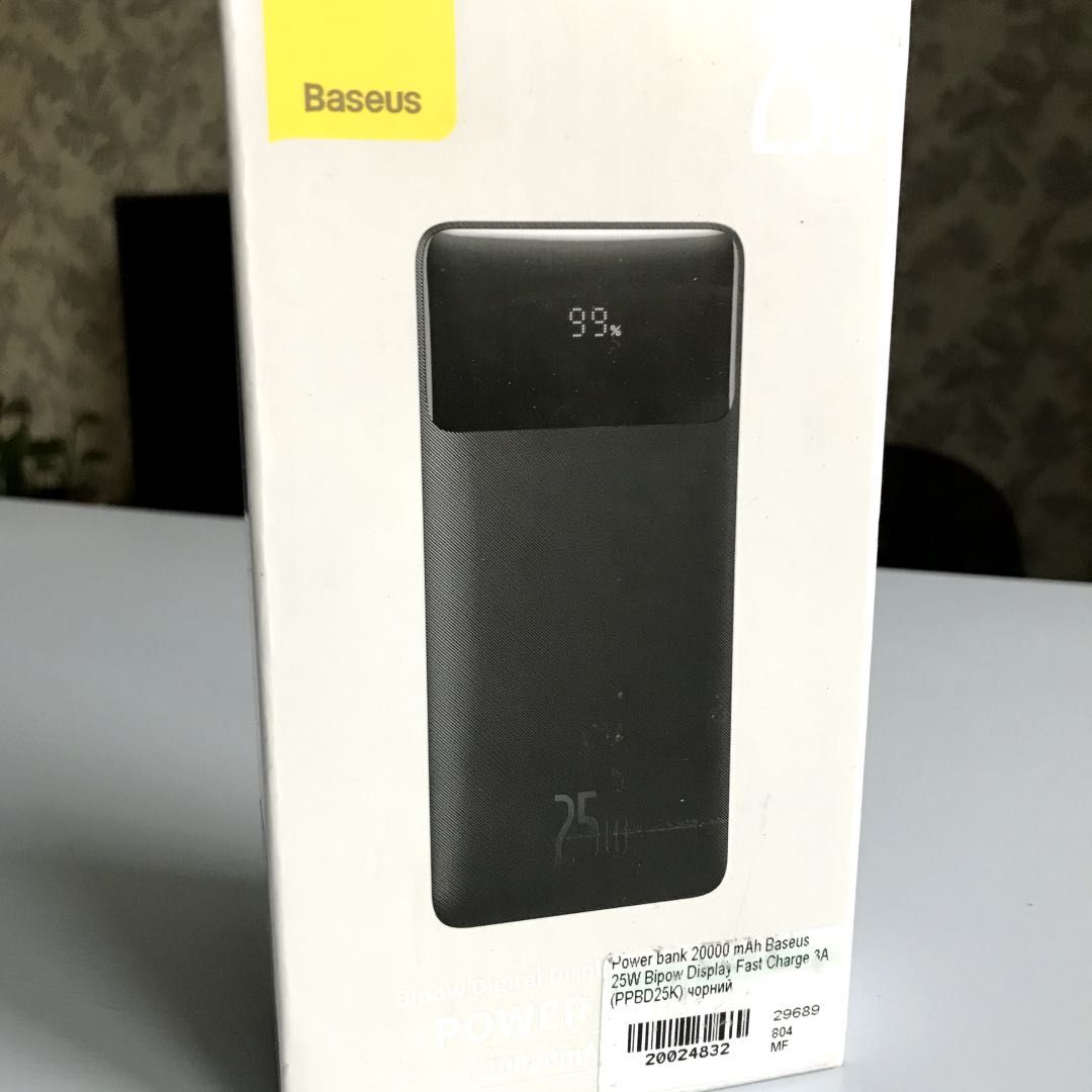 Baseus 25W на 20000mAh