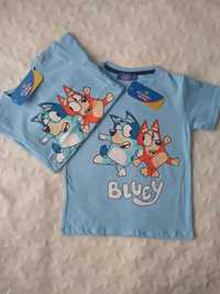 Błękitna koszulka Bluey 86 T-shirt bluzka bluzeczka Blue i Bingo