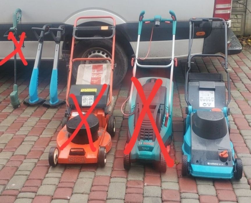 Садове приладдя для догляду за газонами з Німеччини.