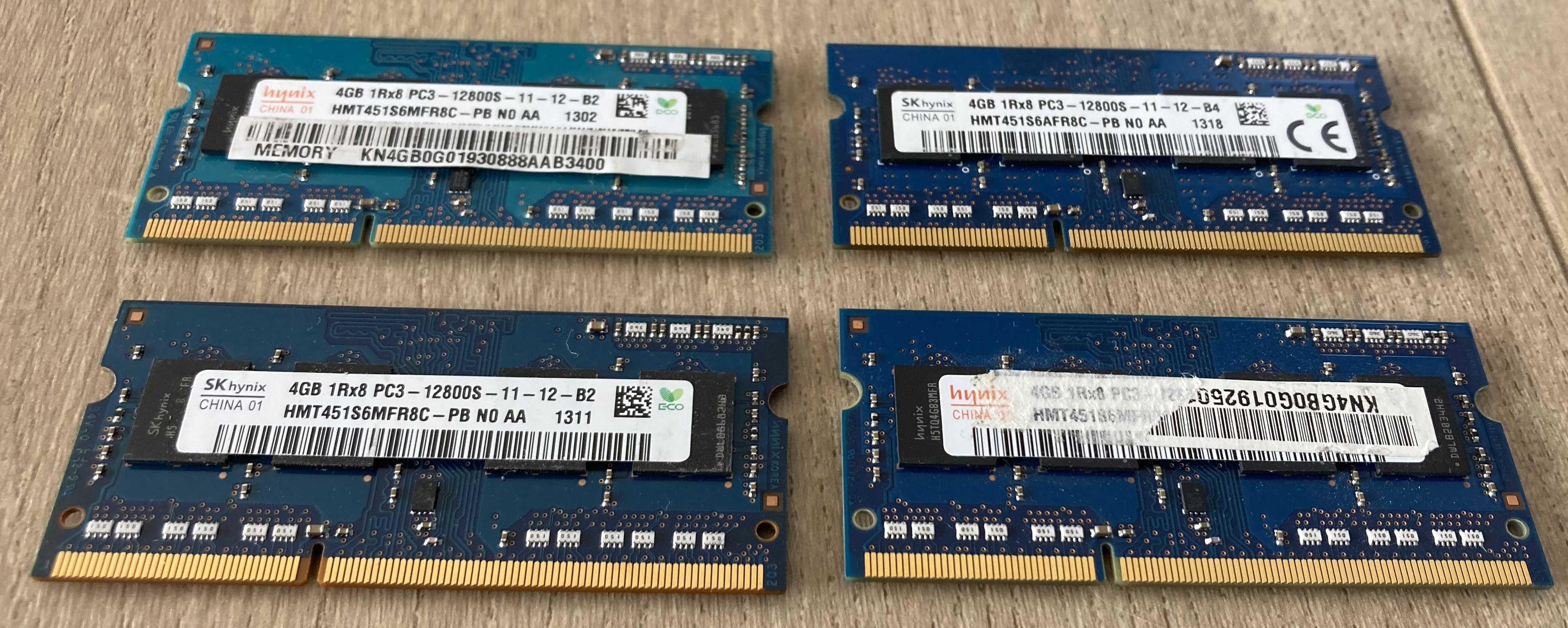 Hynix pamięć ram DDR3 4GB 1RX8 PC3-12800S 1600 MHz
