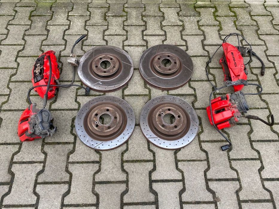 MERCEDES 176 cla 117 amg 45 komplet tarcz zaciskow przednich tylnych