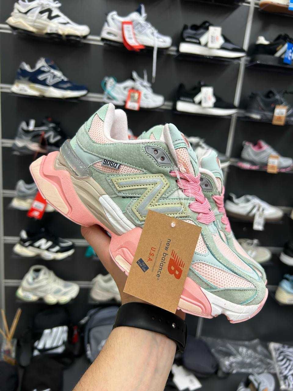 Жіночі кросівки New Balance 9060 Pink-Grey люксова якість (37-41)