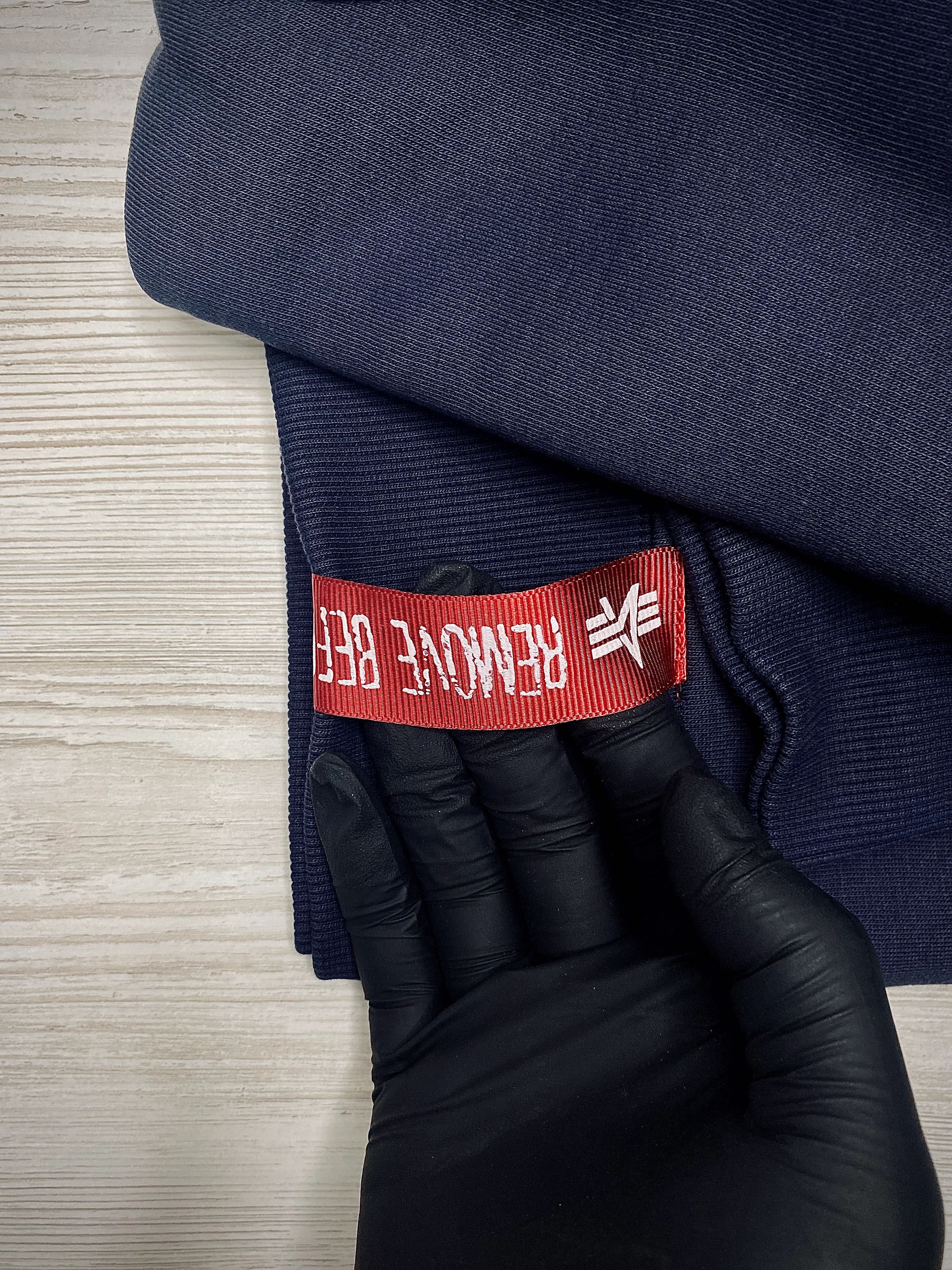 Кофта Alpha Industries утеплена темно-синя оригінал