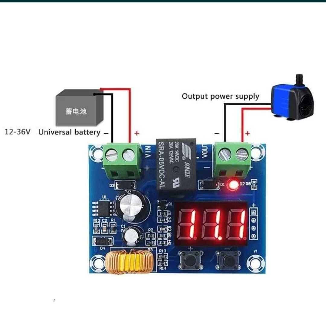 Модуль защиты от перезаряда XH-M609 DC 12V-36V