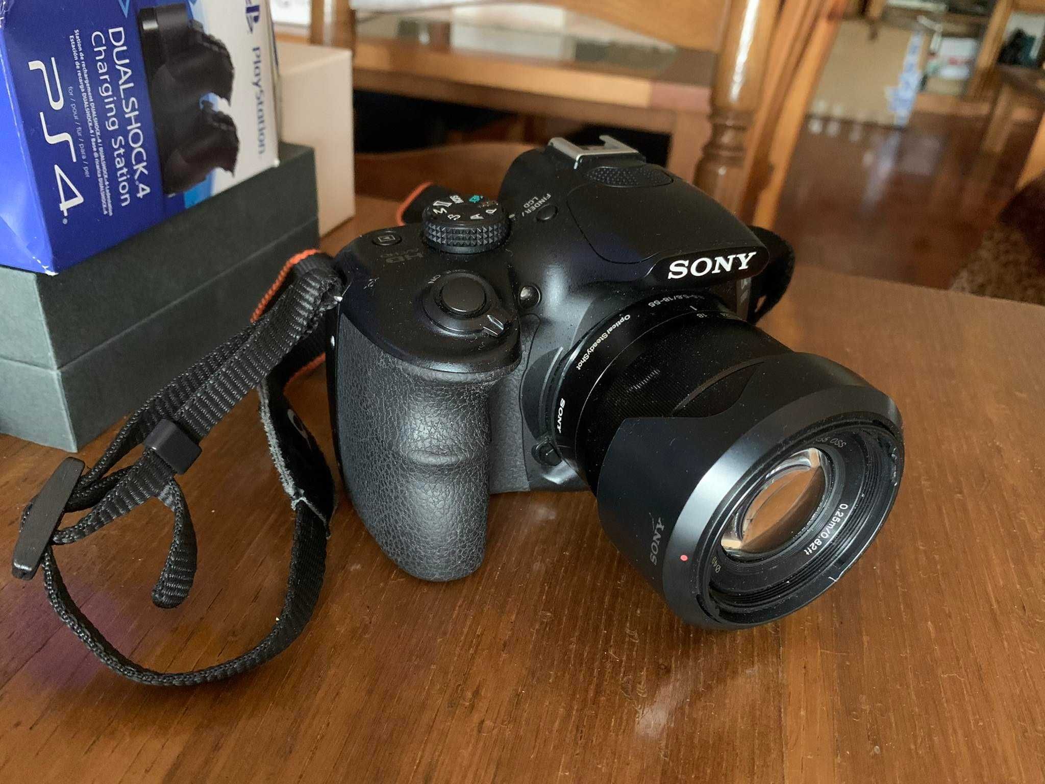 Sony Alpha a3000 20.1 MP Digital Camera - Preta - lentes 18-55mm OSS