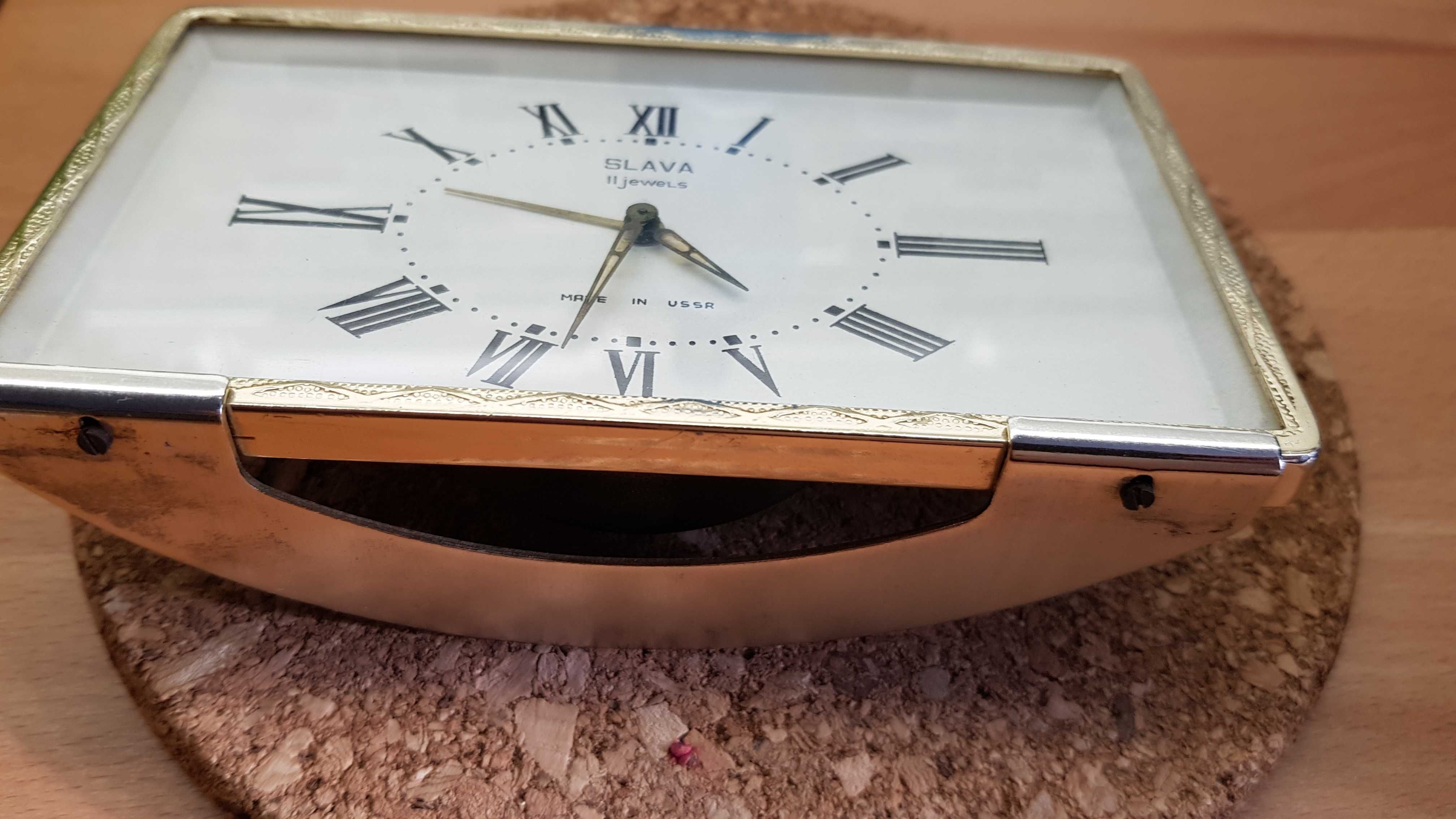Stary zegarek budzik *Slava* PRL