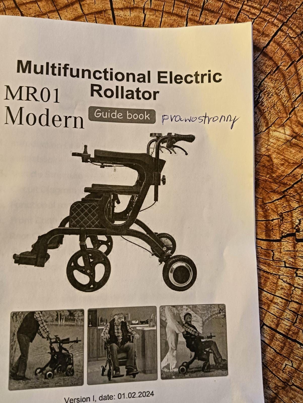 Wózek elektryczny inwalidzki/chodzik, MR01 Modern