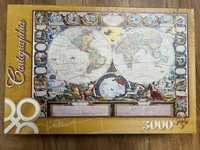Puzzle 3000 z motywem Mapa ziemi 1749
