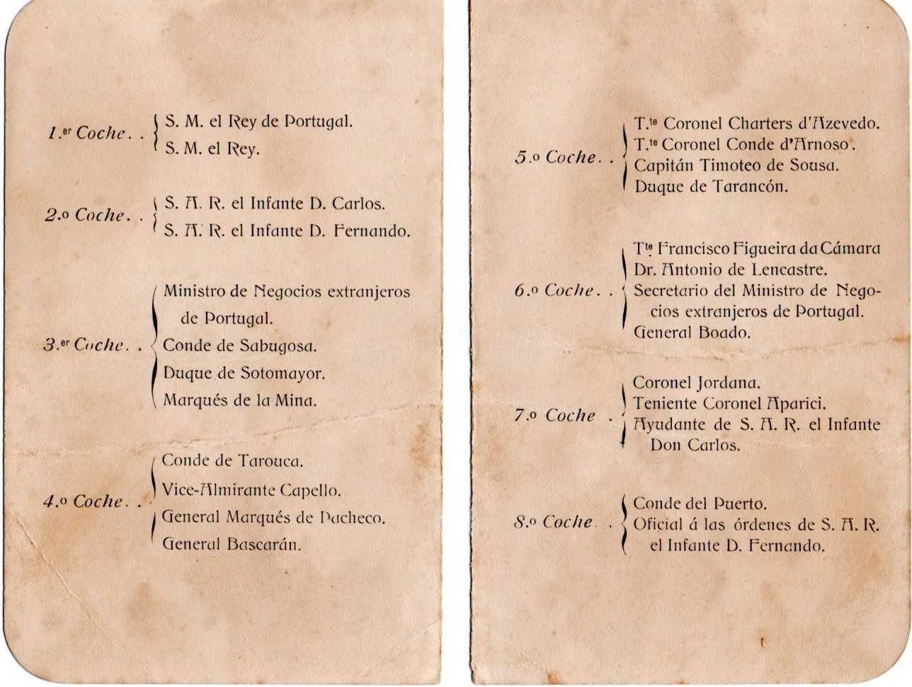Conjunto - Visita do Rei de Espanha Afonso XIII a Portugal (1903)