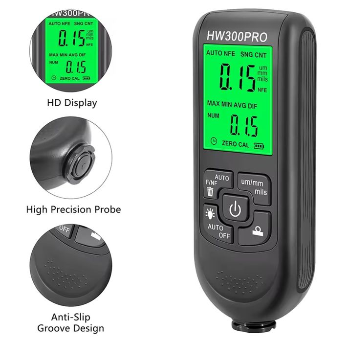 Medidor de Espessura de Revestimento c/ LCD Hw-300 pro *NOVO