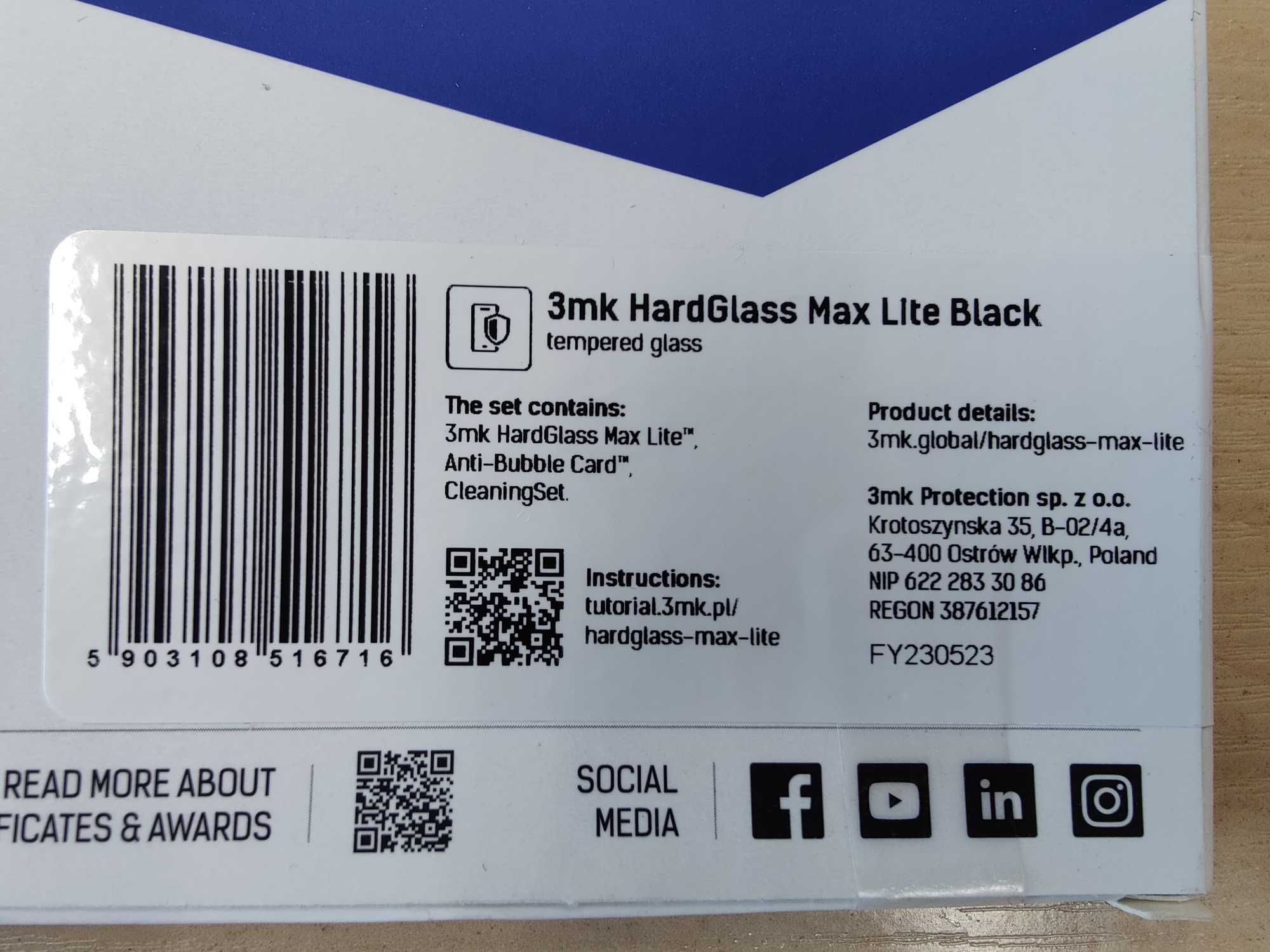 Szkło hartowane do Motorola Think Phone, 3mk HardGlass Max Lite