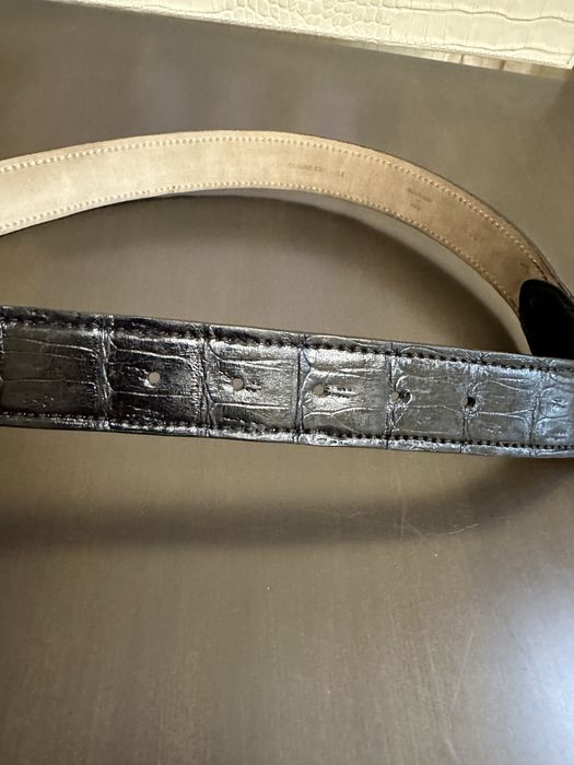 Оригинальный ремень Brioni из крокодила