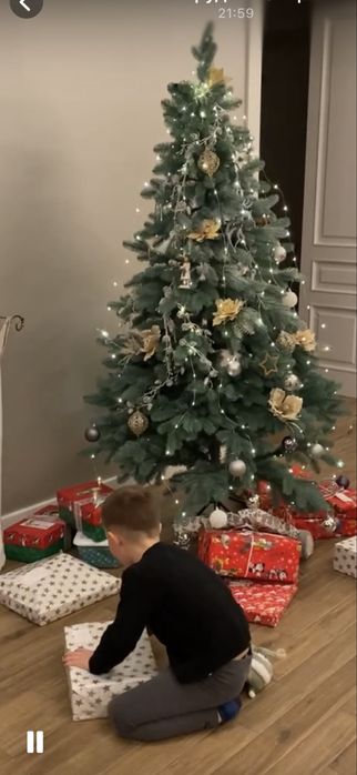 Ялинка преміальна , голуба, 190 см .