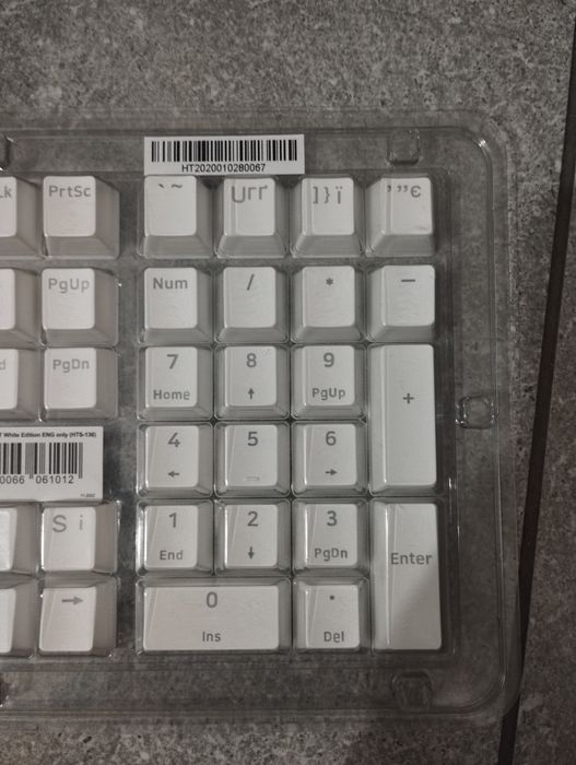 Белые PBT кейкапы