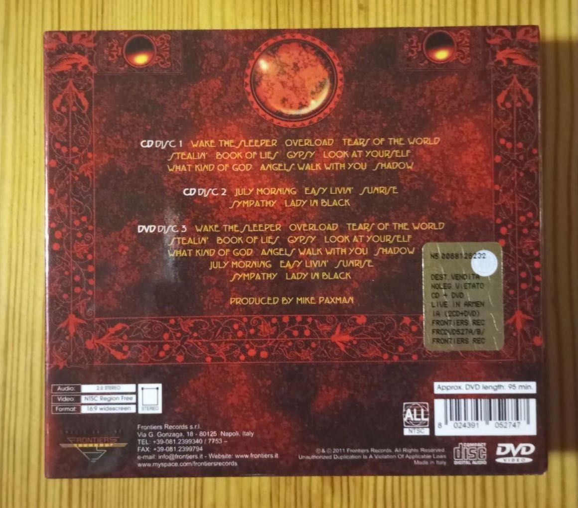 Фирменный 2CD+DVD Uriah Heep "Live In Armenia" 2011