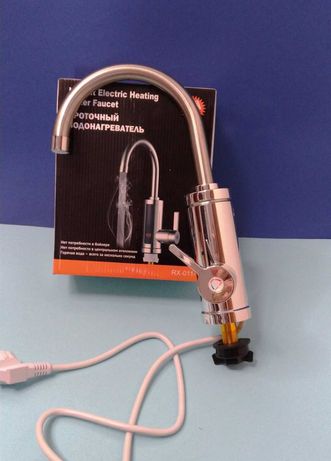 RX-011-1 проточный водонагреватель 3кВт индикатор нагрева гусак хром