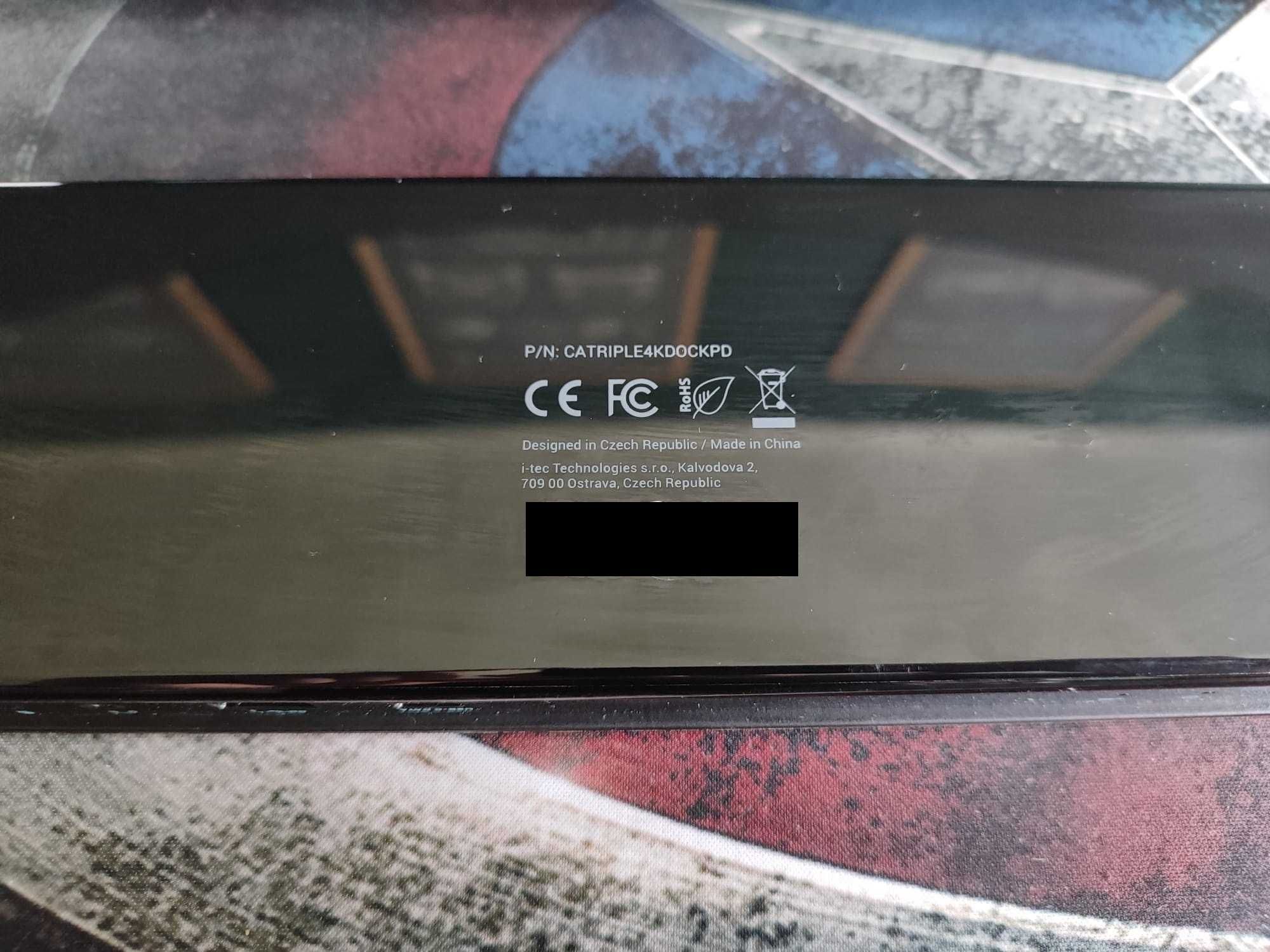 Stacja dokująca I-Tec CATRIPLE4KDOCKPD MacBook Pro Windows PC Laptop