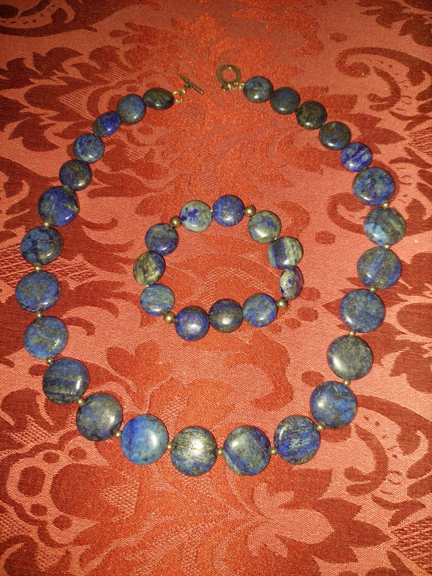 Colar e Pulseira em Lapislazzuli