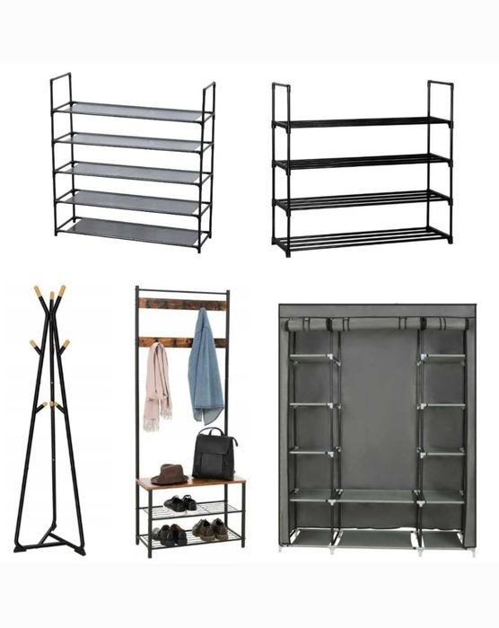 Полиця вішалка стійка шафа підставка для взуття одягу підлогова лофт