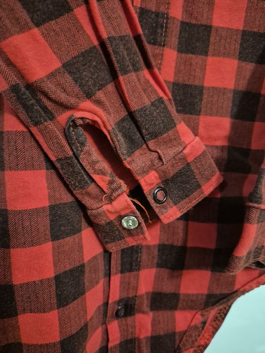 Body rozm. 92 świąteczne z kołnierzykiem ala koszula w czerwona kratkę