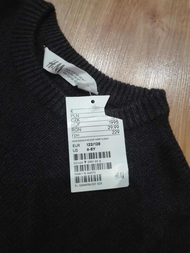 Sweterek chłopięcy rozm 122/128 H&M