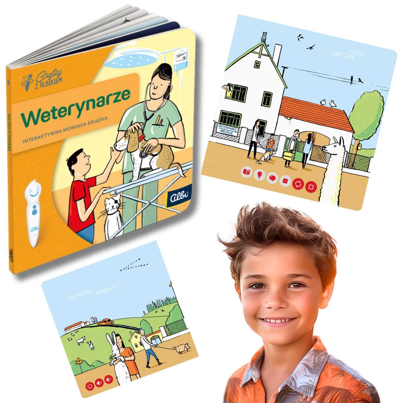 Czytaj z ALBIKIEM Interaktywna Miniksiążka zawody Weterynarze 5+ ALBIK
