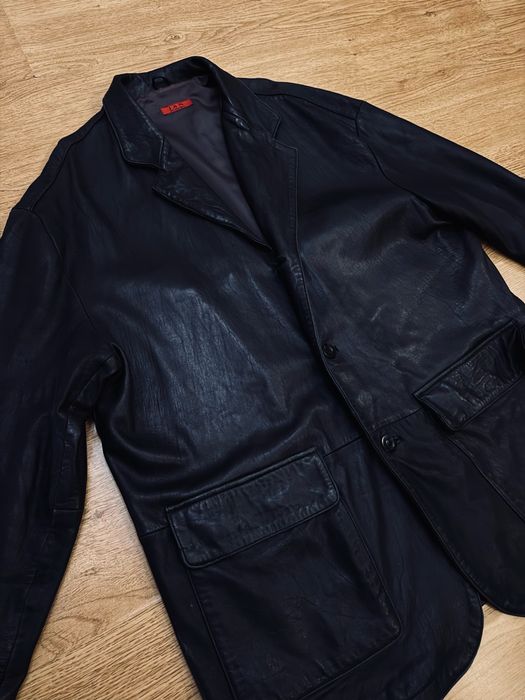 Піджак з натуральної шкіри оверсайс